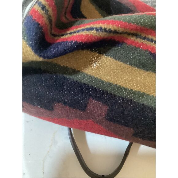 Pendleton Crossbody Southwestern Striped Red Black - Picture 7 of 8